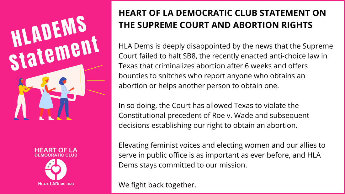 HLA Dems Statement on the Supreme Court and Abortion Rights