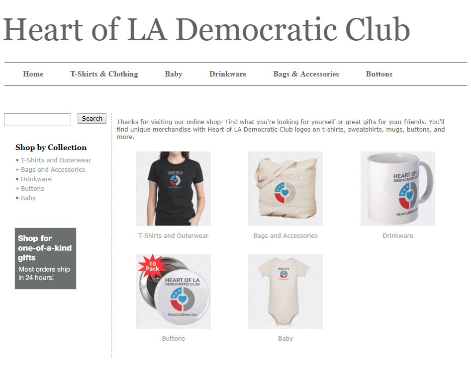 Heart of LA Democratic Club CafePress